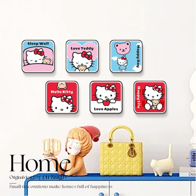 墙洞墙面遮丑装饰盖小图案贴纸