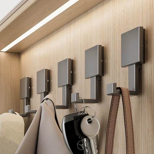 挂衣钩打孔固定入户衣柜鞋柜进门玄关衣帽钩衣服壁挂墙壁单个挂钩