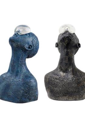 人体雕塑摆件北欧抽象艺术人物摆设样板间客厅玄关家居装饰品精致