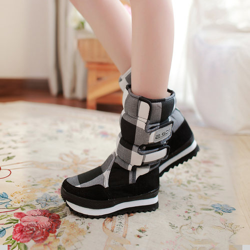 艾索维冬季新款中筒雪地靴