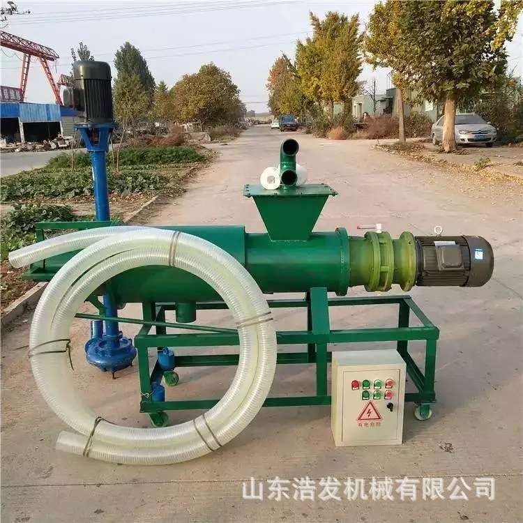 薯渣果渣干湿分离机螺旋式280型电动脱水机不锈钢方壳纸浆挤干机