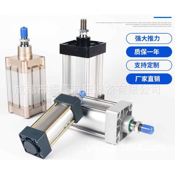 重型汽缸SC标准气缸大推力小型气动32X40X50X63X80X100X125X200-S