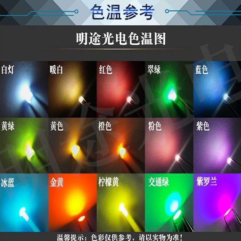 0805球头小角度红光橙光绿光蓝色紫色粉色白色暖白led贴片式灯珠