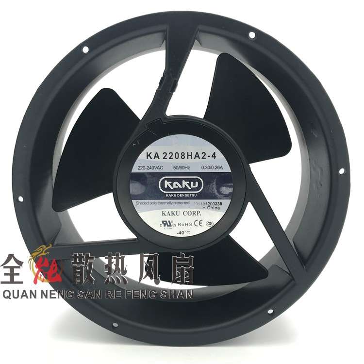 臺灣卡固KA2208HA2-4 220V控制柜变电柜轴流风扇222*80 IP55防水