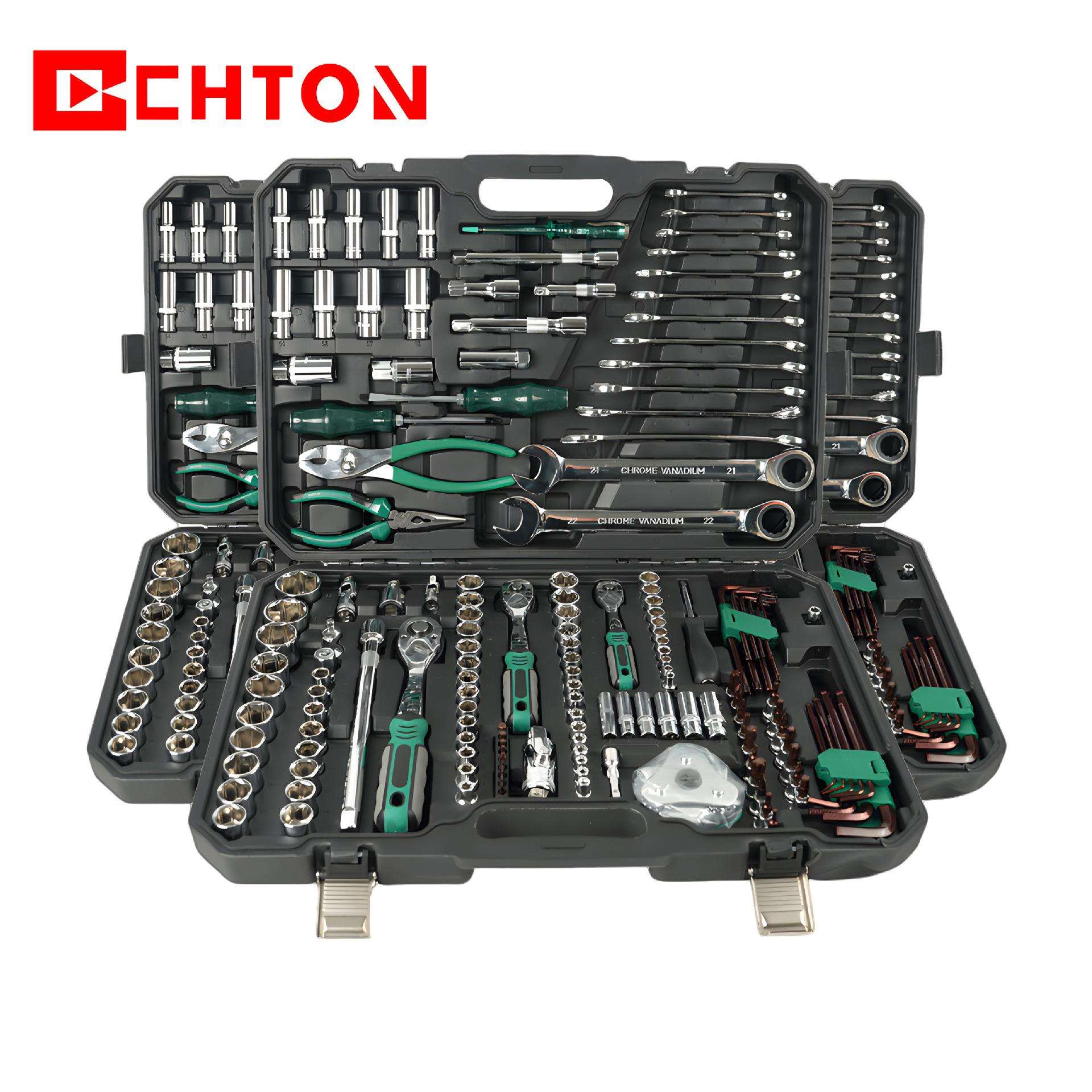 161件套黑盒72齿棘轮扳手S2批头套筒家用汽修车大中小飞工具套装