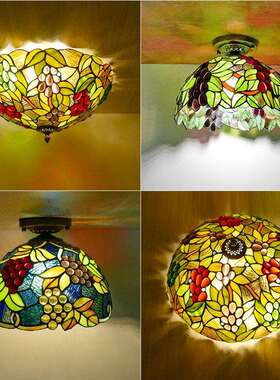 现代led吸顶灯 简约卧室灯铁艺创意艺术客厅餐厅书房葡萄吸顶灯具