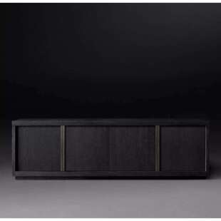 美式乡村实木简约轻奢电视柜经典设计储物收纳家用酒店别墅样板房