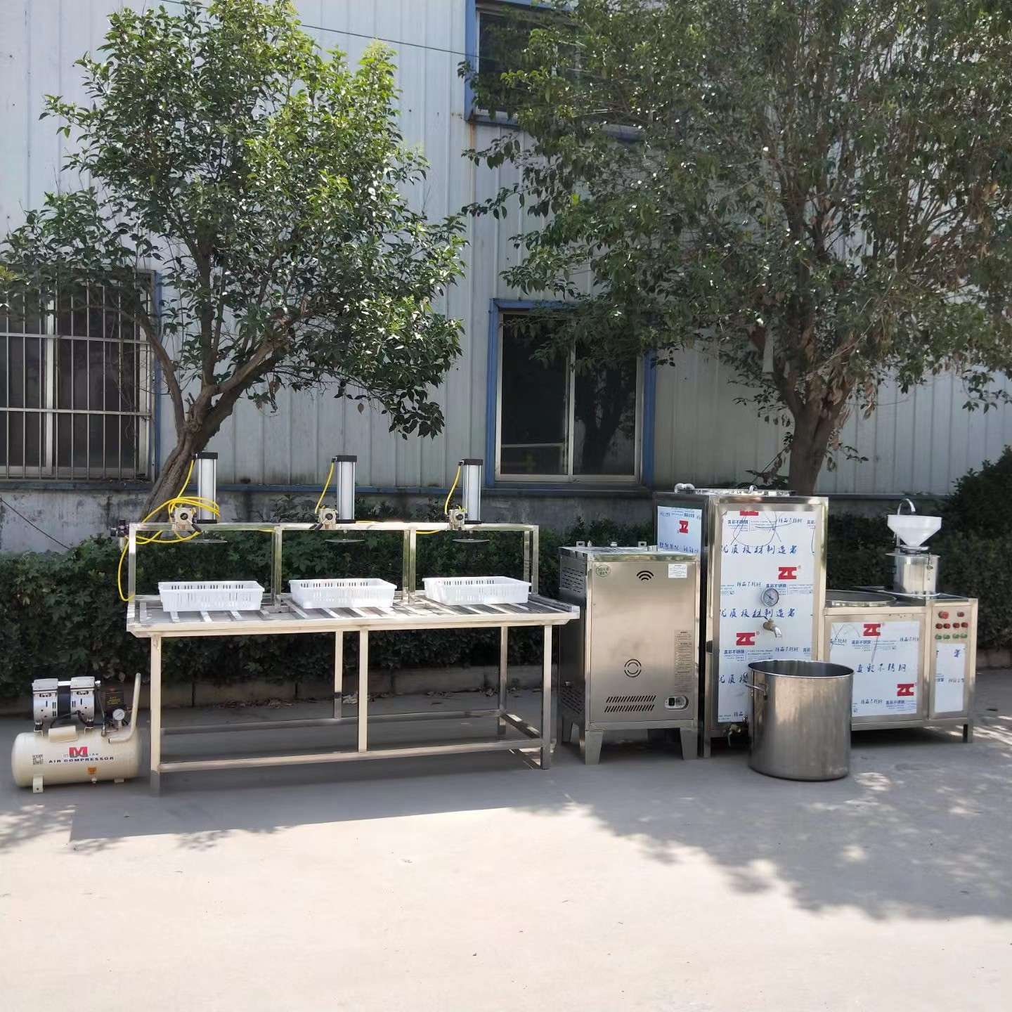 全自动商用豆腐机械设备制造厂家 气动压制豆腐成型机豆制品设备