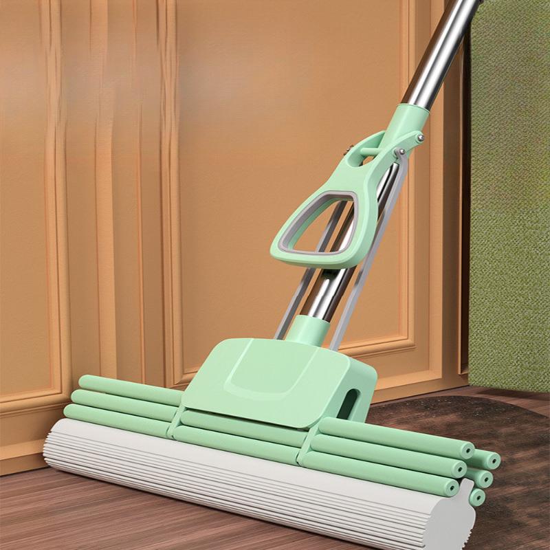 免手洗海绵拖把头新款拖地胶棉家用吸水一拖地拖布净脱水客厅