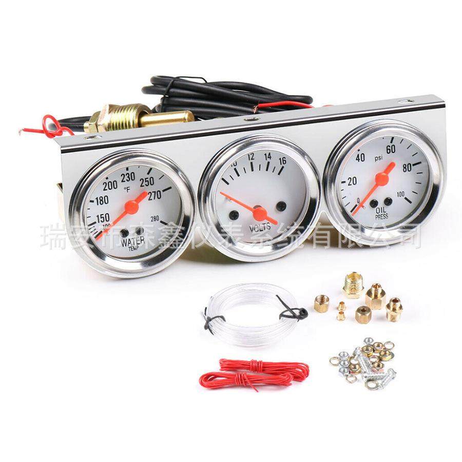 现货 跨境汽车改装仪表2寸52MM机械三联表组合仪表水温油压电压表,农机/农具/农膜,播种栽苗器/地膜机,淘宝优惠券,粉丝福利购,淘宝优惠卷