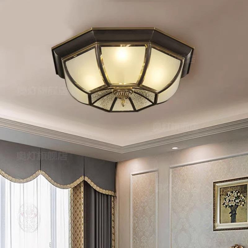 温馨烛光卧室全铜吊灯单层8头客厅书房间欧式蜡烛水晶灯