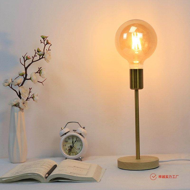 北欧轻奢台灯卧室床头玻璃房间温馨可调光客厅装饰灯饰高级感灯具