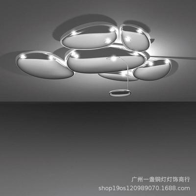 意大利客厅吸顶灯设计师水银别墅大厅灯餐厅创意吸顶灯Artemide