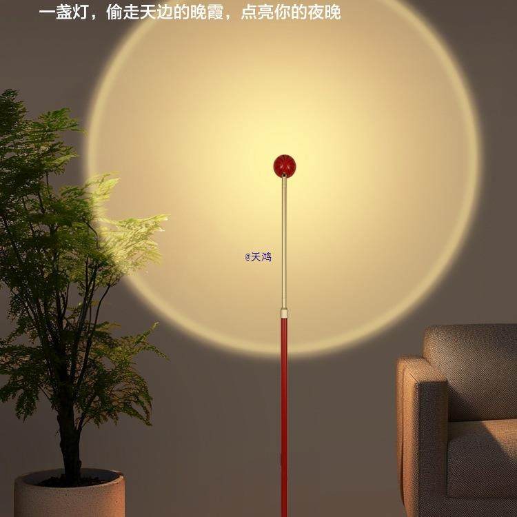 小红帽落地灯客厅沙发台灯卧室装饰氛围灯智能语音声控轻奢网红灯