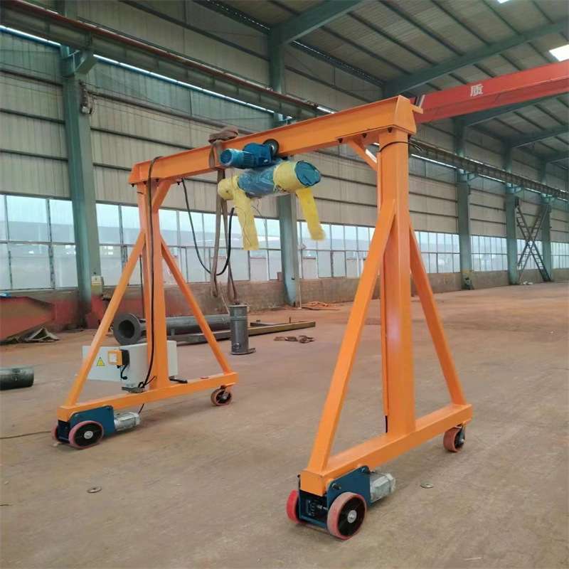 移动简易龙门架  手推无轨转向移动龙门吊架 小型1吨-10吨轨道龙
