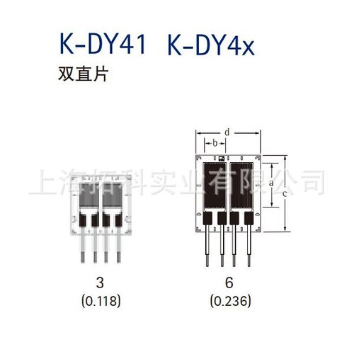 HBM预制导线应变片 双直片 K-DY4x-3/120, K-DY4x-6/120