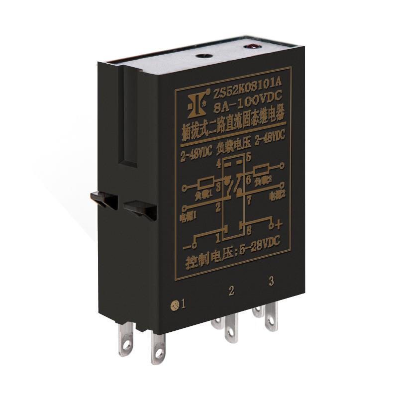 显力超薄型二路双向直流固态继电器-ZS系列ZS52K08101A 8A100VDC