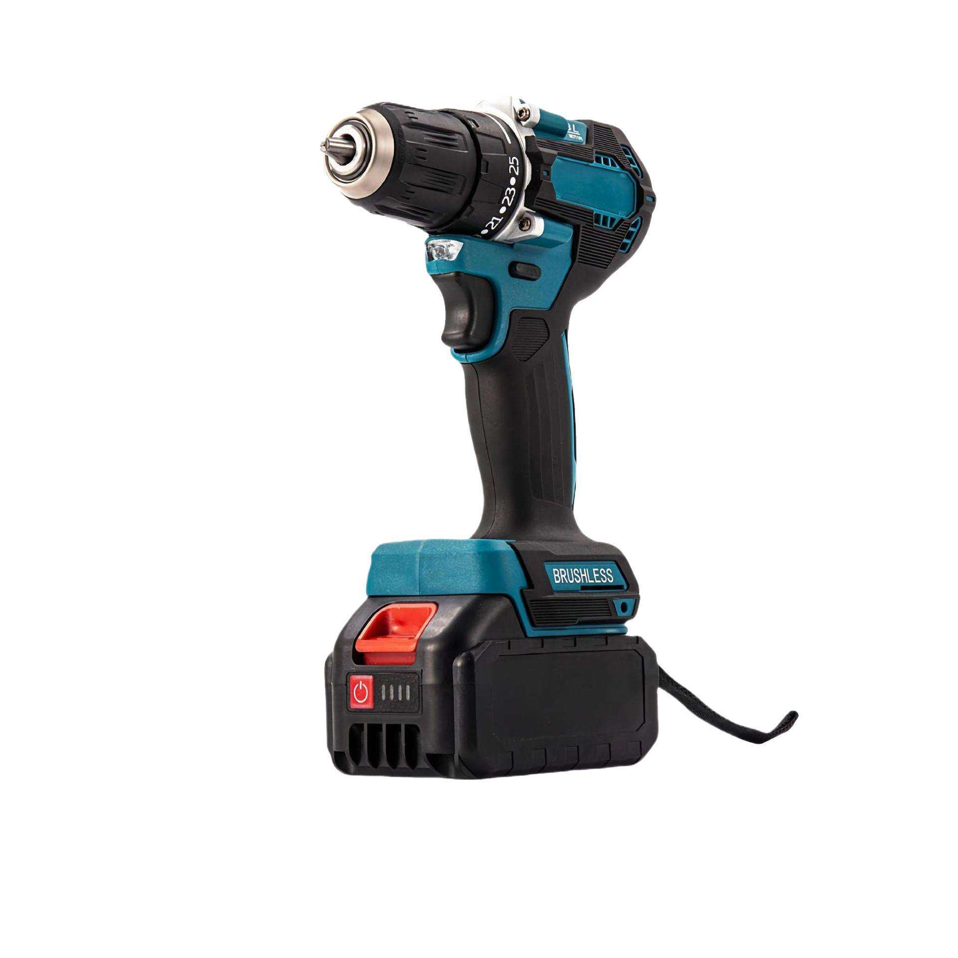 新款10mm无刷双速手电钻大功率高转速手持锂电钻金属孔电钻锂电工