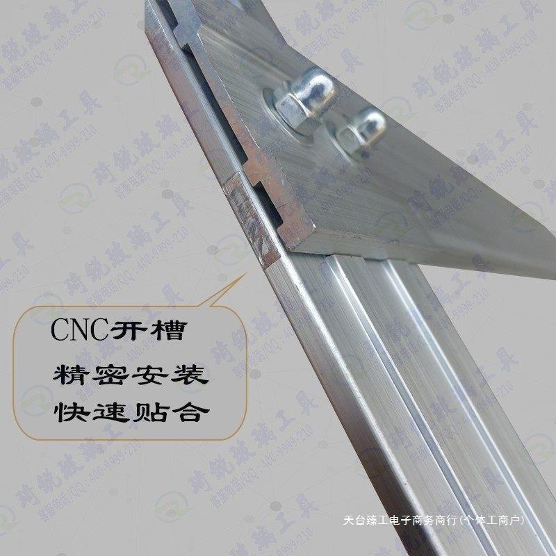 G*丁字尺铝合金T型尺90度直角尺玻璃工具靠尺刻度直板尺钢拐尺不