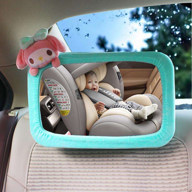 Y8N车载儿童安全座椅提篮反向安装车内反光亚克力婴儿宝宝观察后