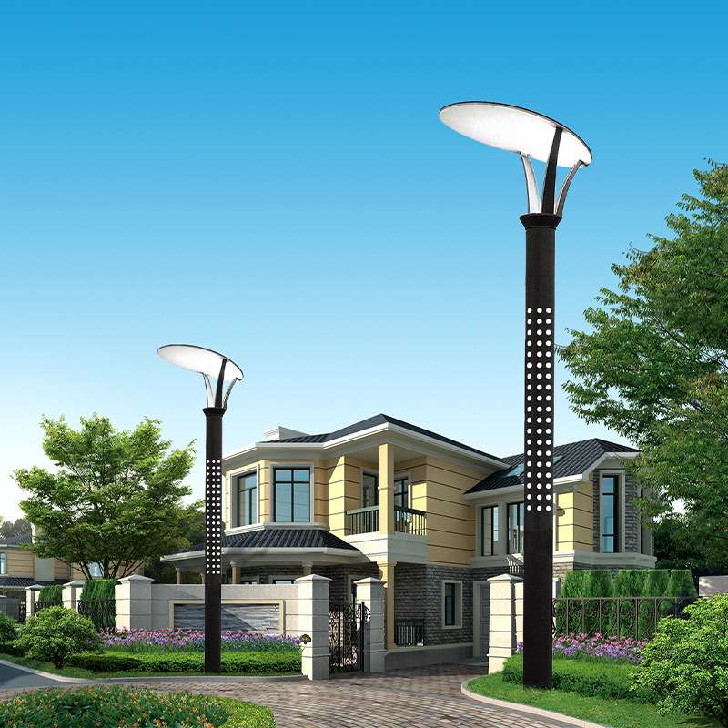 户外花园景观灯庭院灯反光板打眼灯3米3.5米4米led直杆庭院灯4米