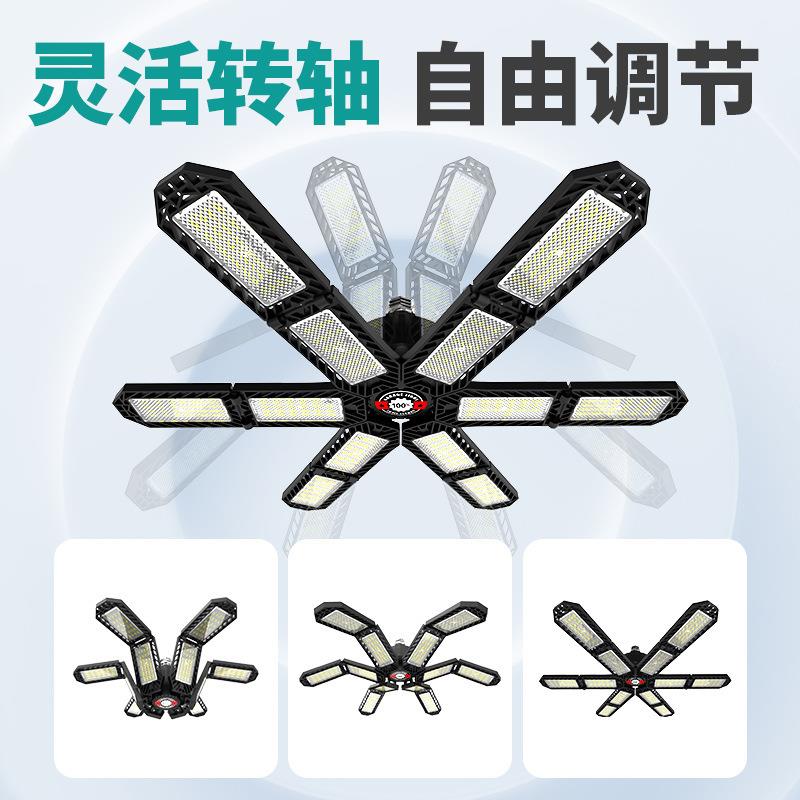 2023新款LED车库灯工矿灯折叠变形灯仓库灯LED灯节能工业节能省电