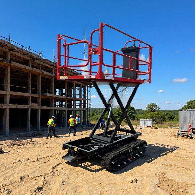 大棚温室搭建举高运输车 农用爬山虎自走果园采摘升降平台运输车