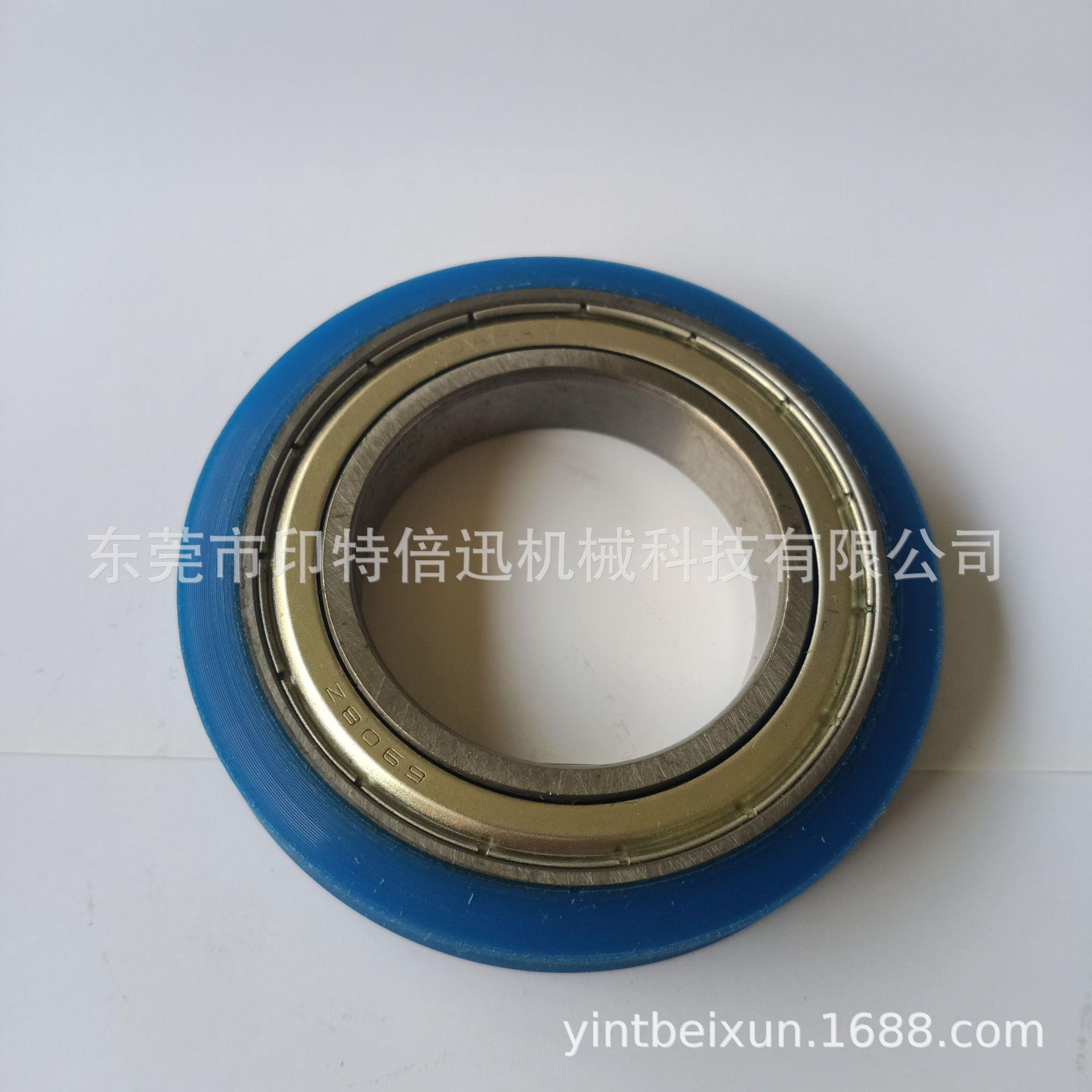 供应全新 各类包胶 定制胶轮子模切机压纸轮压纸滚筒商标机压纸轮图片