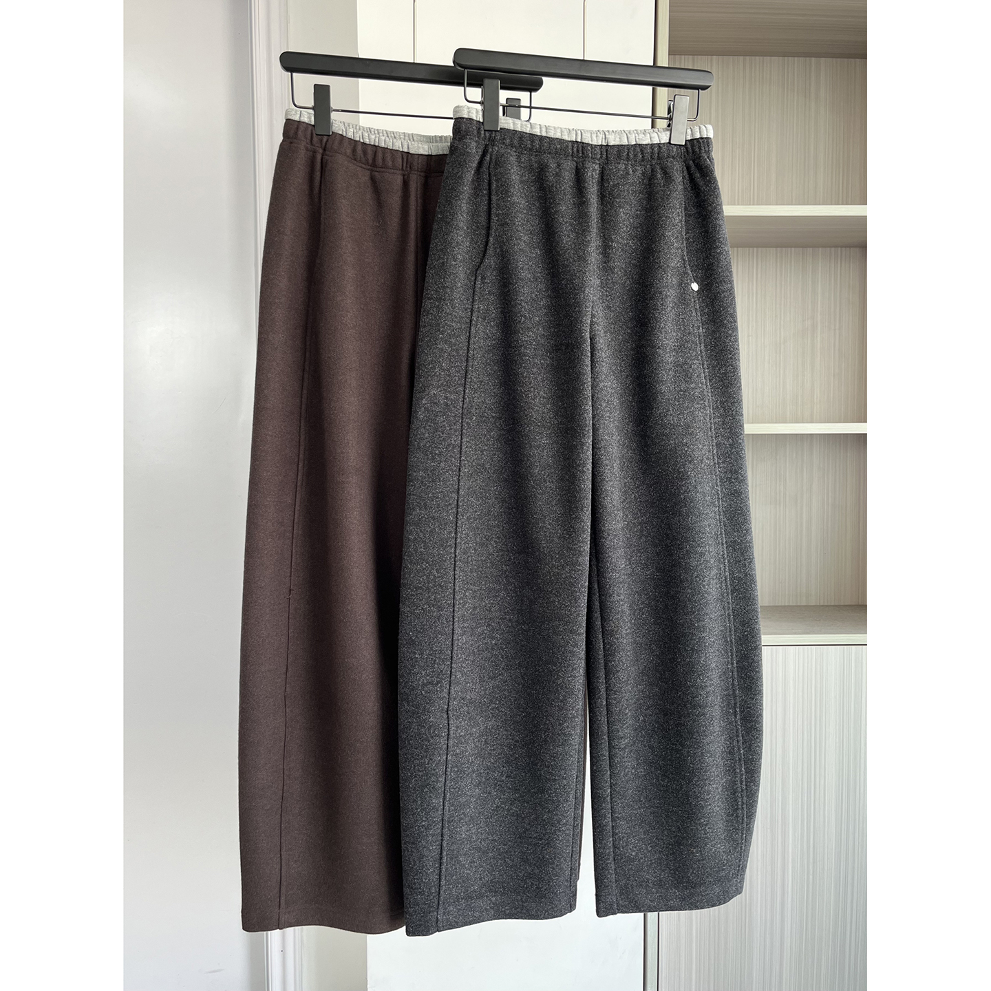 宽松显瘦加绒奶奶裤休闲裤女