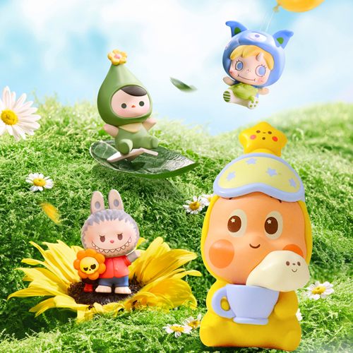 泡泡玛特萌粒跟我去郊游系列公仔