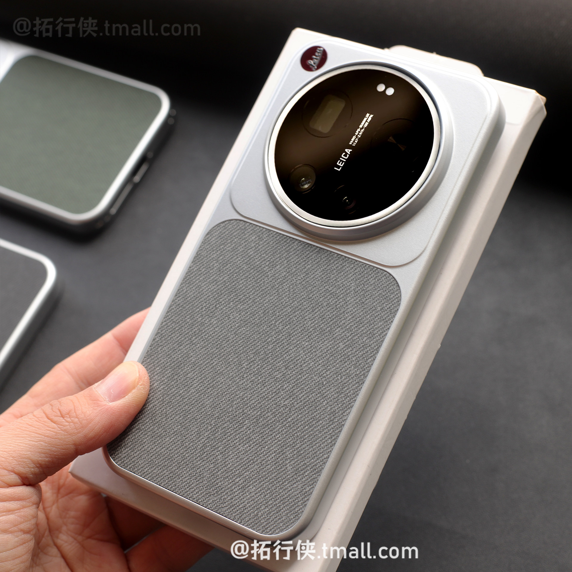 高档银灰【毛麻布纹防手汗】适用Xiaomi小米17Ultra手机壳17promax秒变十七17U徕卡版轻薄全包电镀抗指纹磁吸