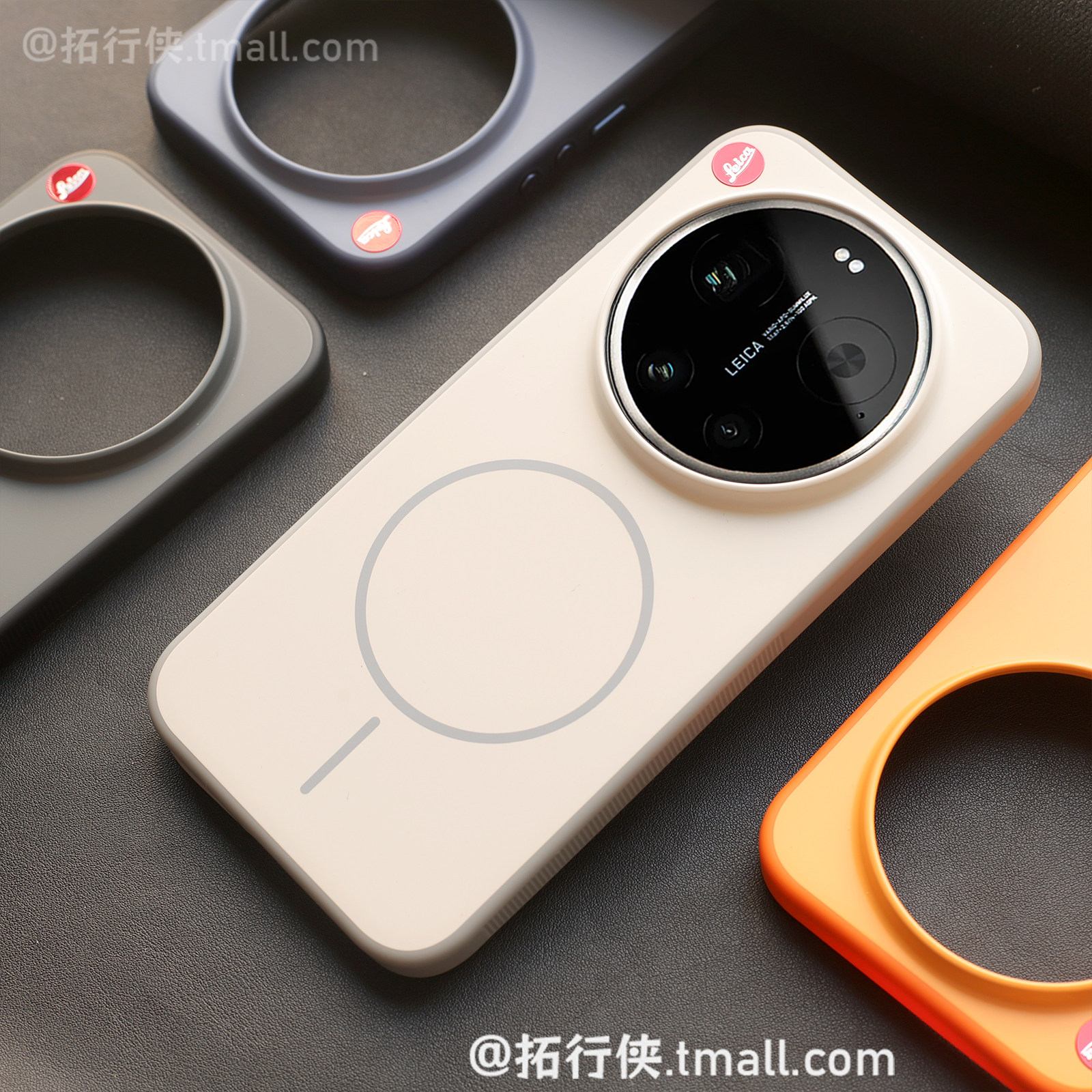 拓行侠适用小米17Ultra手机壳十七徕卡版保护套灰白撞色细环Magsafe强磁吸充电外壳抗指纹软边防摔极简风男女