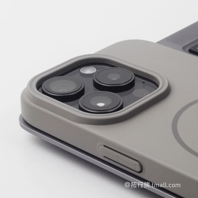 极简磨砂钛灰色适用iphone16pro/17proMax细圈磁吸手机壳16e/16Plus新款苹果15/14亲肤抗指纹防手汗13/12超薄