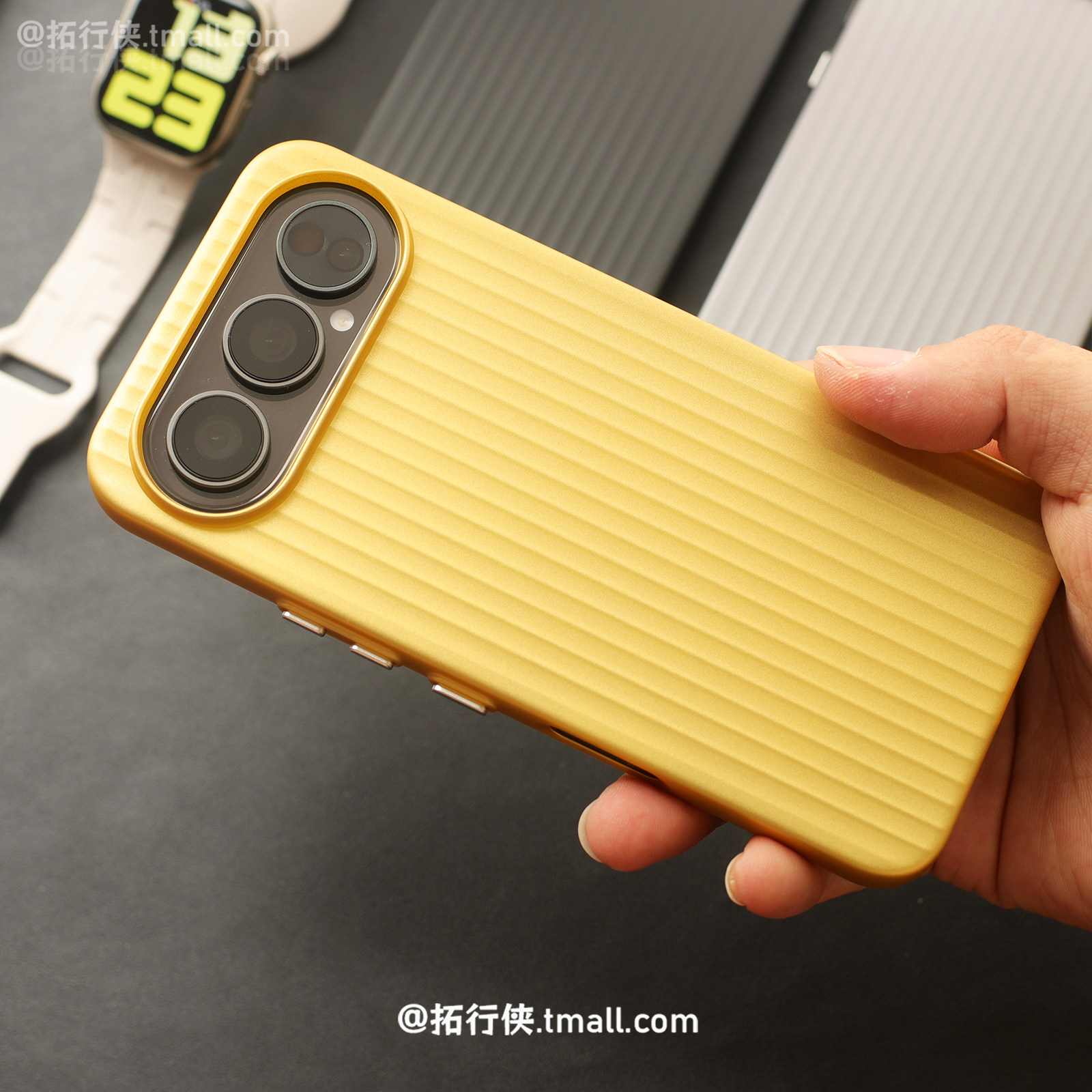 拓行侠适用荣耀500手机壳500pro立体瓦楞竖纹Honro600超级版600Pro保护套金属漆不沾指纹Magic8Air磨砂硬外壳