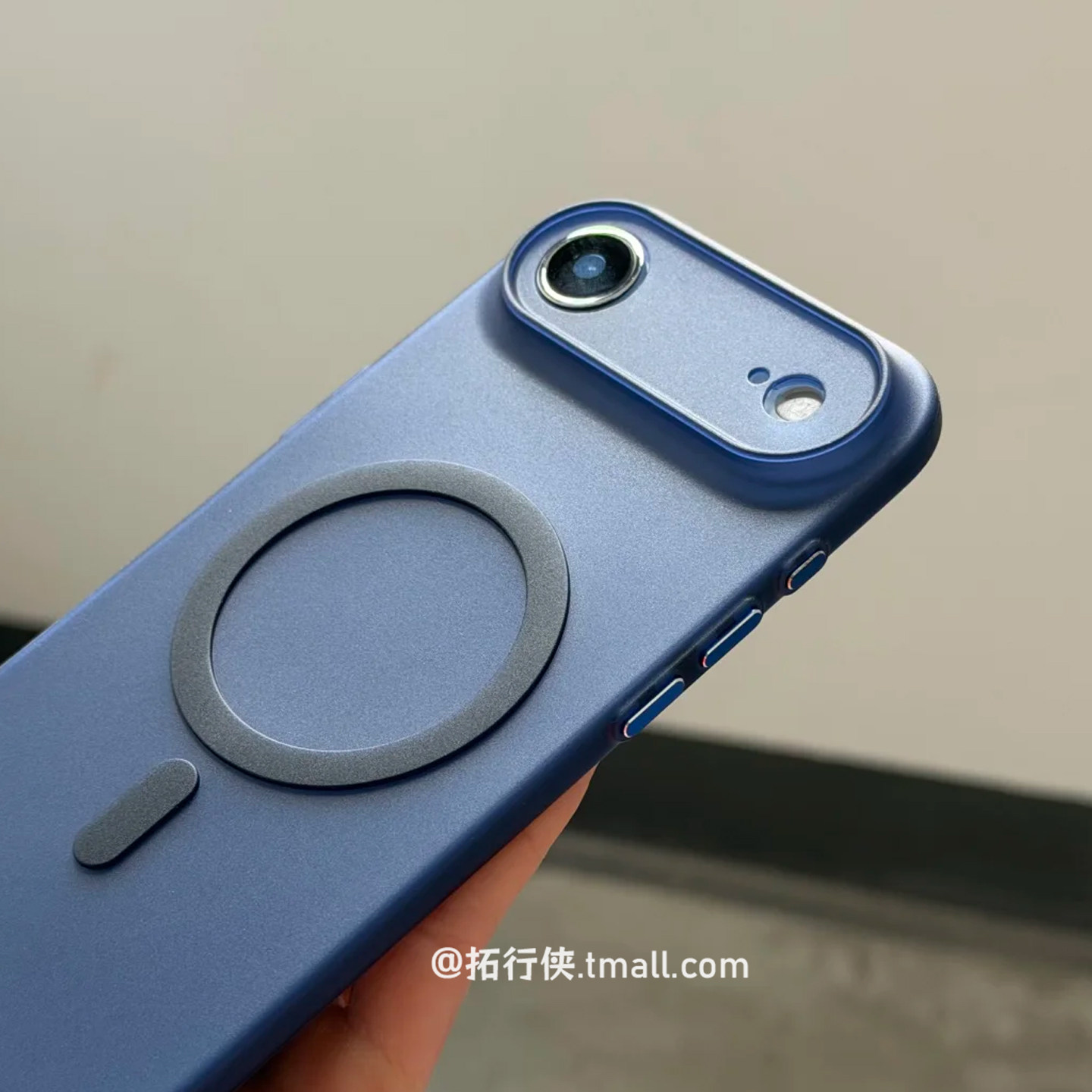 轻奢宝蓝色【拜耳tpu独立按键】适用iPhone苹果Air手机壳磁吸充电17promax保护套16商务男士15/4/3磨砂防指纹