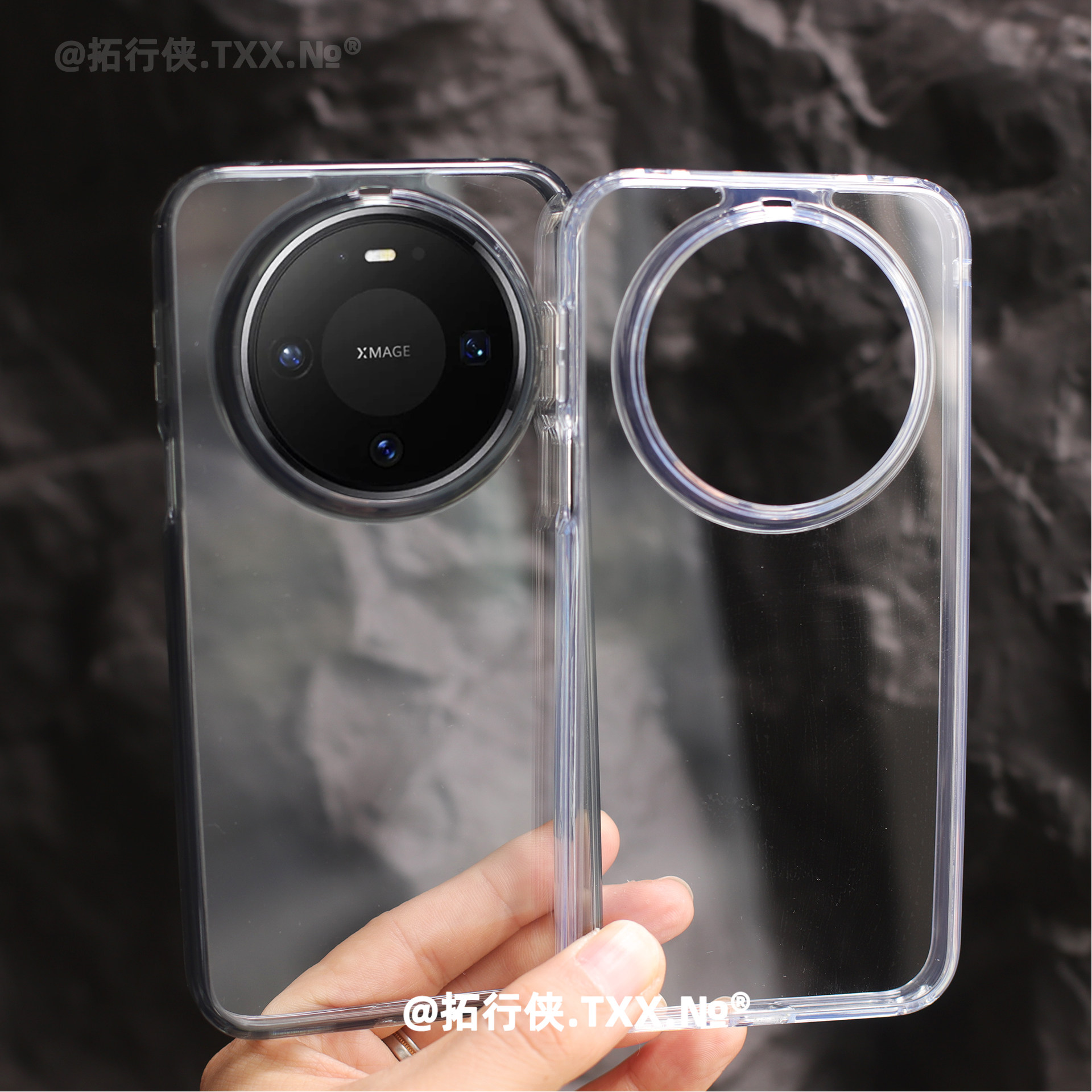 【还原裸机感】适用华为mate80手机壳Mate80Promax亚克力高清透明保护套气囊软边M60/70Pro+简约防摔冰透抗黄