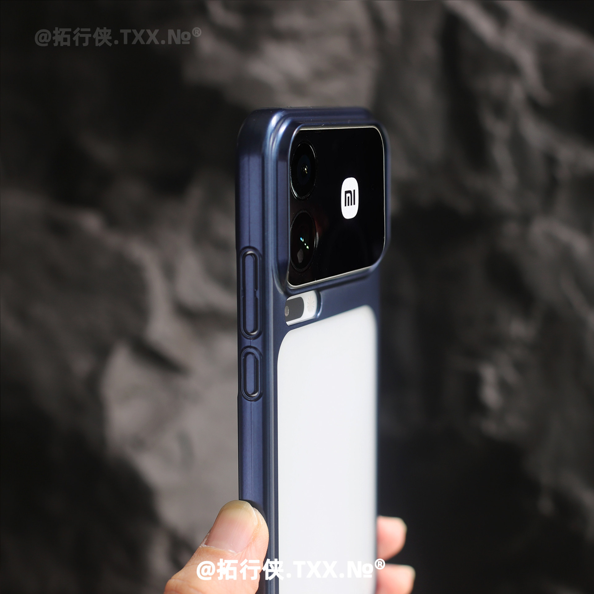 轻奢深蓝色【不挡超广角】适用小米17Pro手机壳肤感雾面磨砂透明PC外壳XIaomi十七17ProMax背屏全包硬壳男士