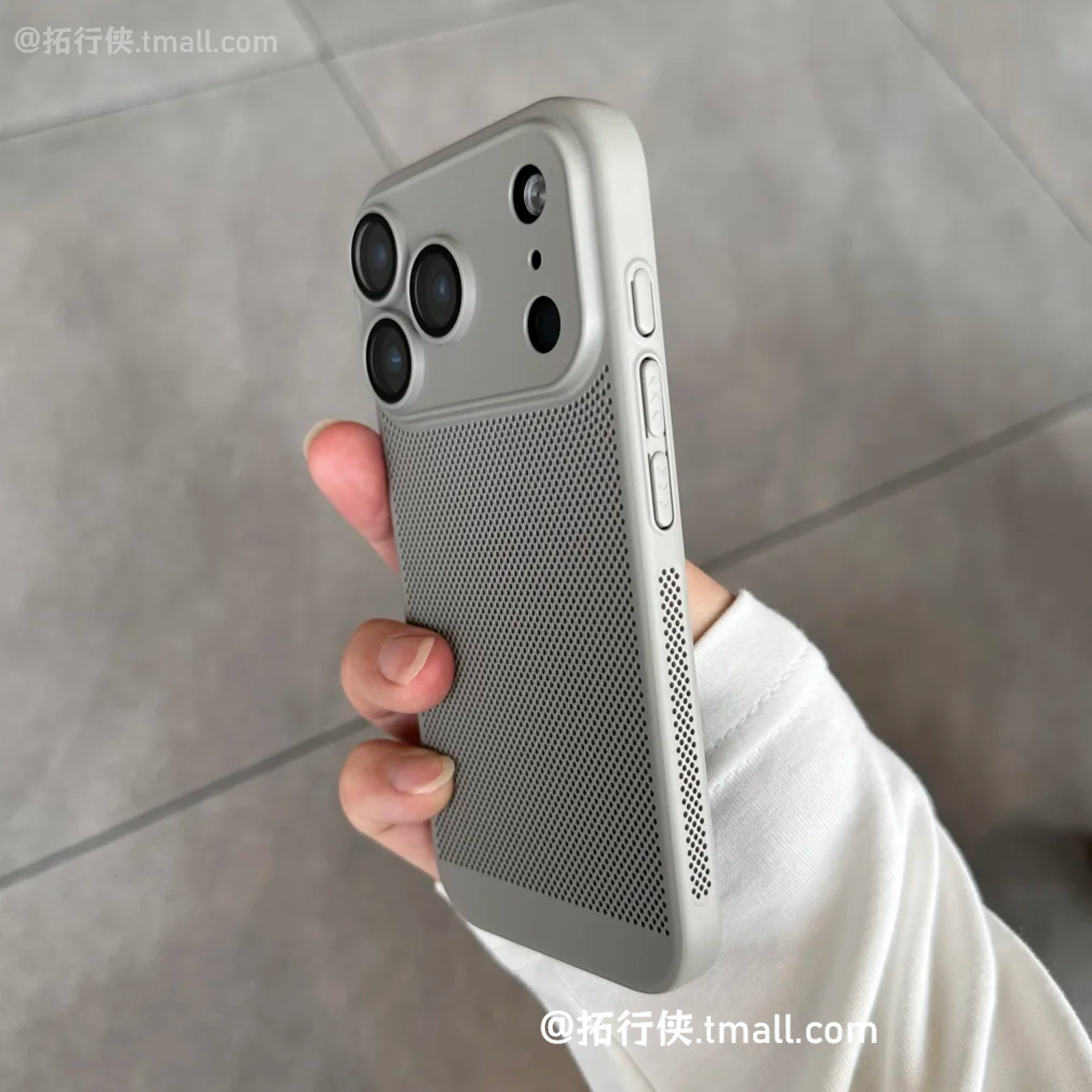 夏日透气散热网壳适用小米17手机壳Xiaomi17promax轻薄保护壳极简灰色15S/14肤感不粘指纹PC硬壳13全包硬外壳