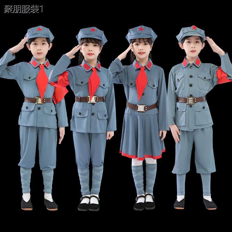 红军儿童小演出服少儿节