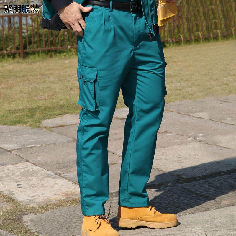 多口袋劳保裤男耐脏耐磨大码工装长裤休闲宽松春秋款