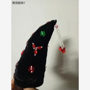 古装京剧越剧豫剧戏曲用品黄梅戏麻婆媒婆花旦老旦假发头饰羊角锥