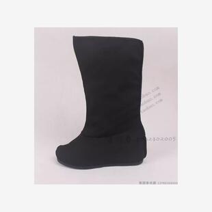 官靴平底鞋黑色鞋县官鞋长筒靴戏曲戏剧快靴大鼓鞋