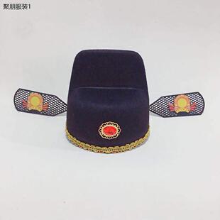 特惠大促成人儿童状元帽乌纱帽新郎官帽戏曲帽道具古装帽秀才官帽