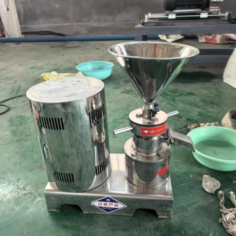 坚果花生芝麻辣椒酱骨泥机豆浆胶体磨机食品级胶体磨不锈钢磨浆机