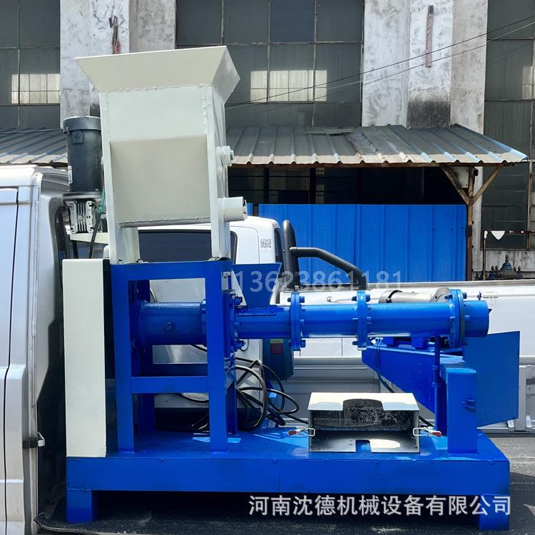 猫粮犬粮挤压膨化机水产鱼食浮水料颗粒机玉米大豆膨化设备厂家