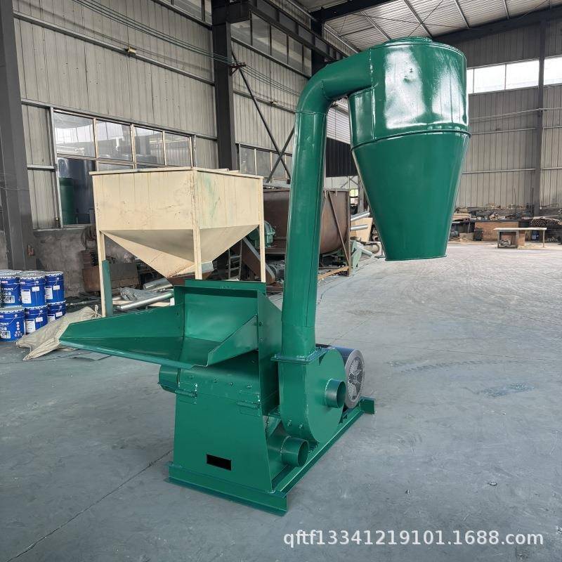 大型锤片式秸秆饲料粉碎机橘子皮打粉机泔水剩菜厨余垃圾粉碎机