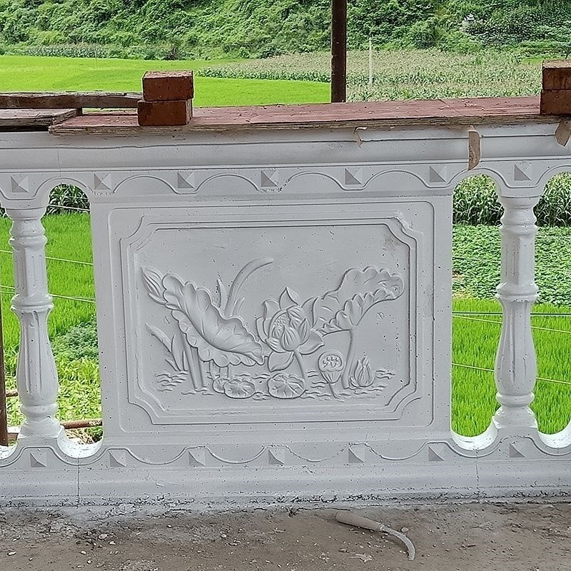 栏杆模具a欧式现浇罗马柱模具水泥栏杆围栏竹叶款花瓶阳台护栏模