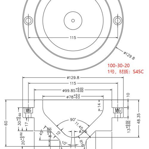 S45钢P20H模具大唧嘴大水口浇口套定位圈标准件现货