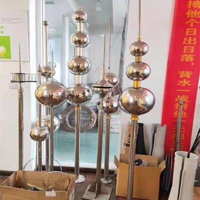 提前放电避雷针ESE6000预放电避雷针接闪器整体304不锈钢避雷针