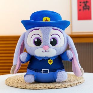 英贝萌疯狂动物玩偶可爱坐姿狐狸尼克朱迪兔子公仔生日情人节礼物